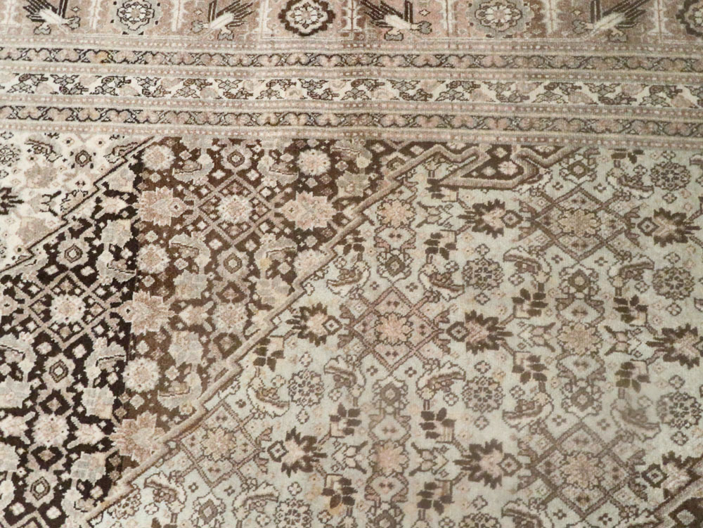 Antique Persian Tabriz Carpet, No.8320 - Staging
