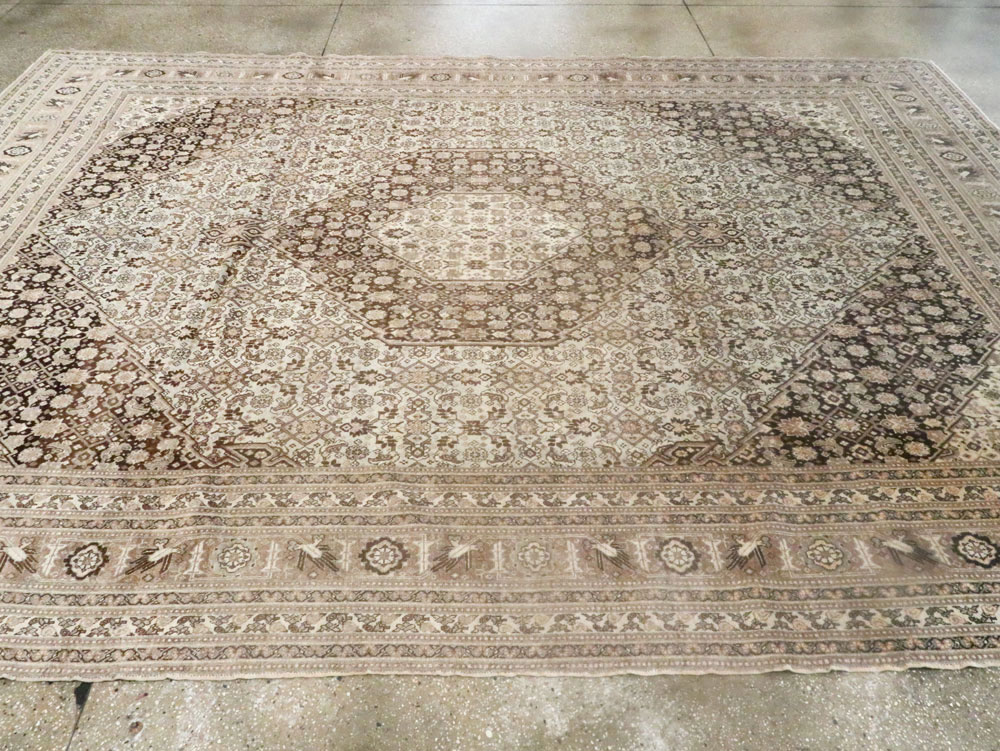 Antique Persian Tabriz Carpet, No.8320 - Staging