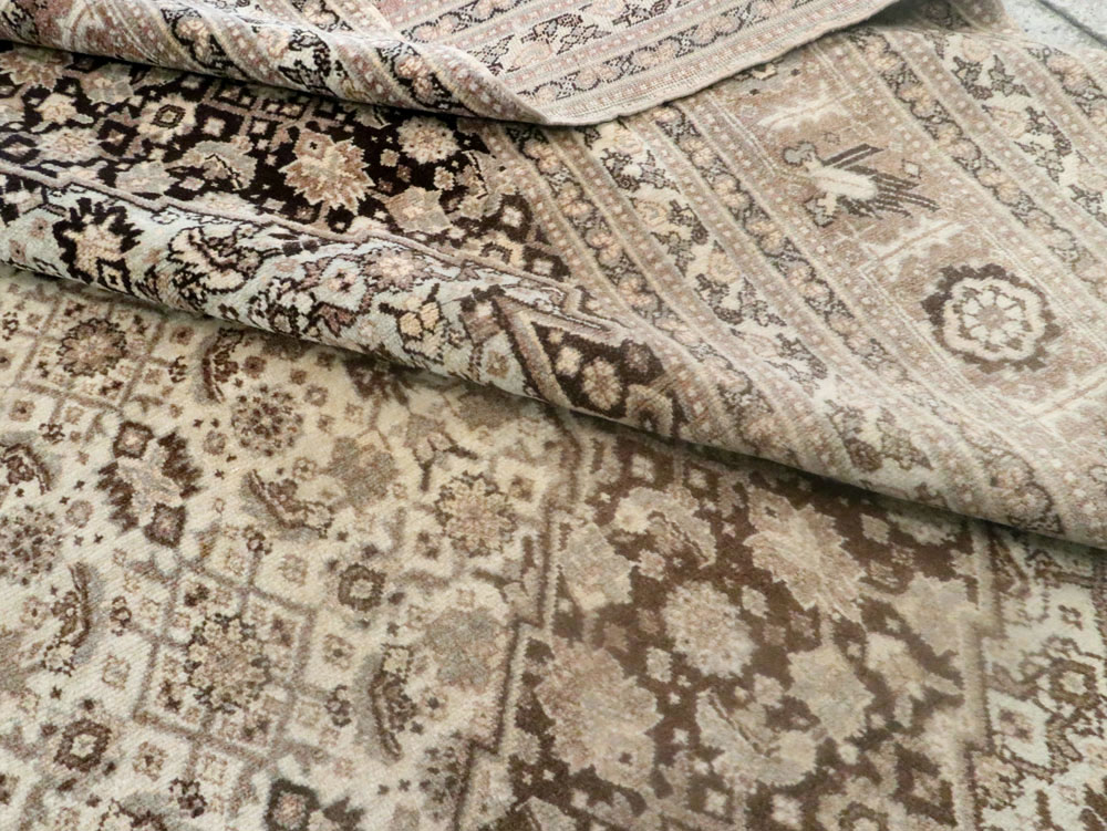 Antique Persian Tabriz Carpet, No.8320 - Staging