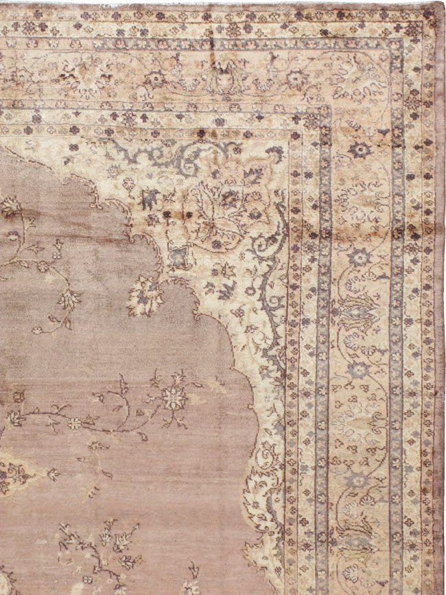Antique Turkish Oushak Carpet, No.8325 - Staging