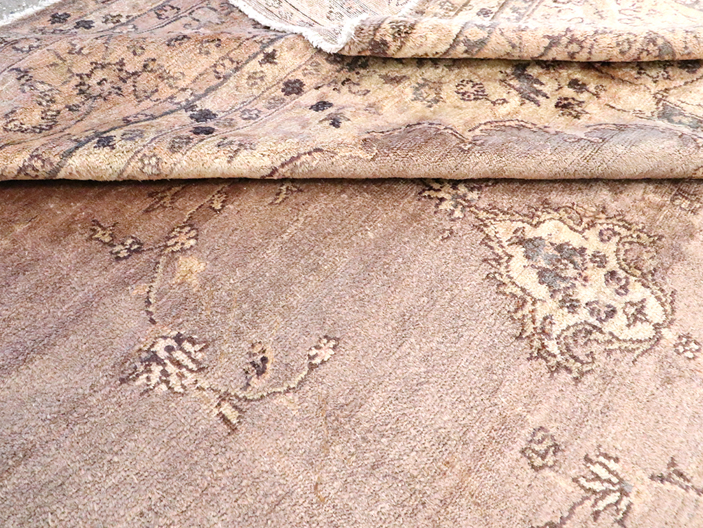 Antique Turkish Oushak Carpet, No.8325 - Staging