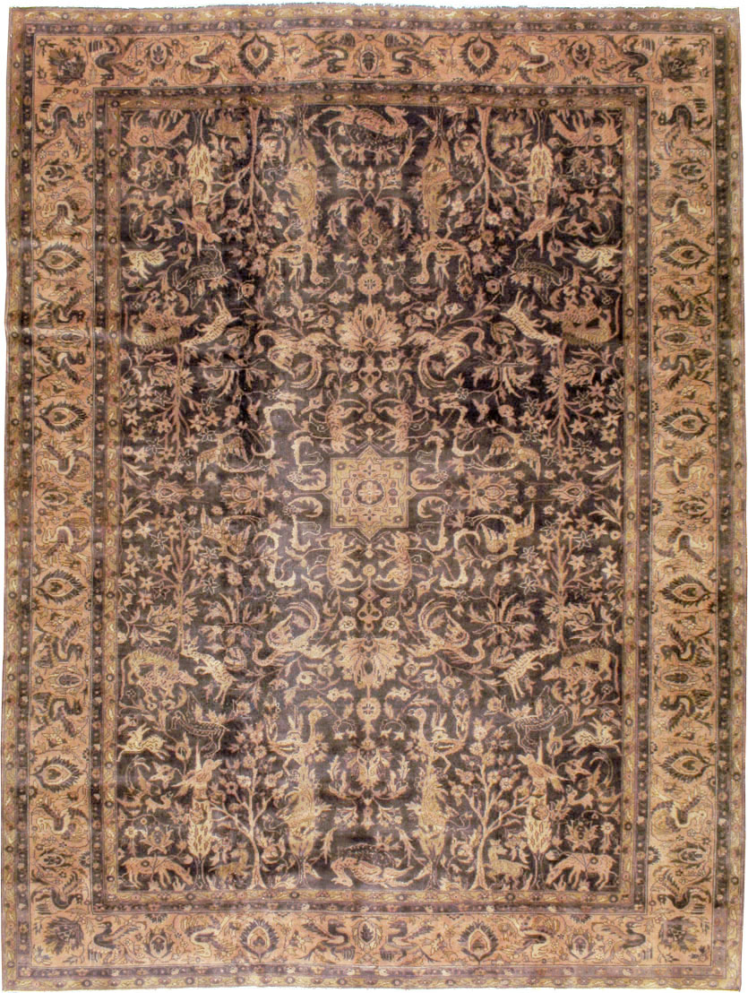 Antique Indian Lahore Carpet, No.8332 - Staging