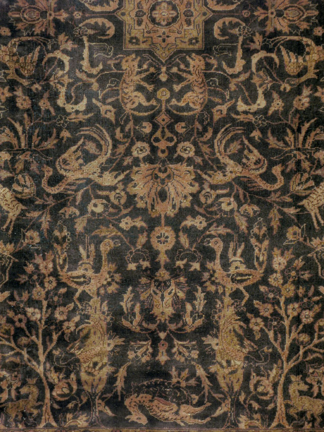 Antique Indian Lahore Carpet, No.8332 - Staging