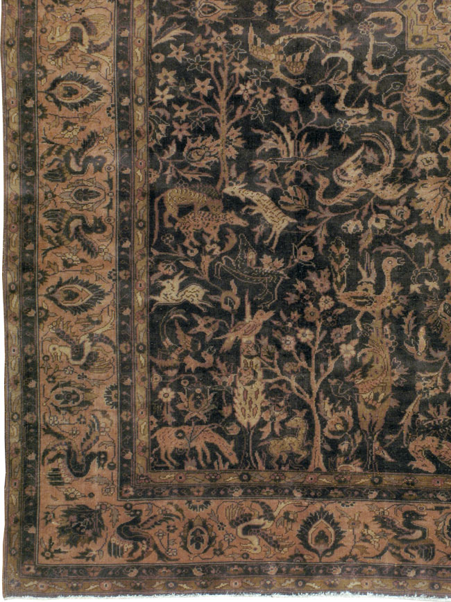 Antique Indian Lahore Carpet, No.8332 - Staging