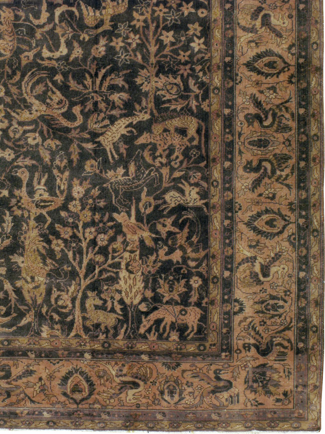 Antique Indian Lahore Carpet, No.8332 - Staging