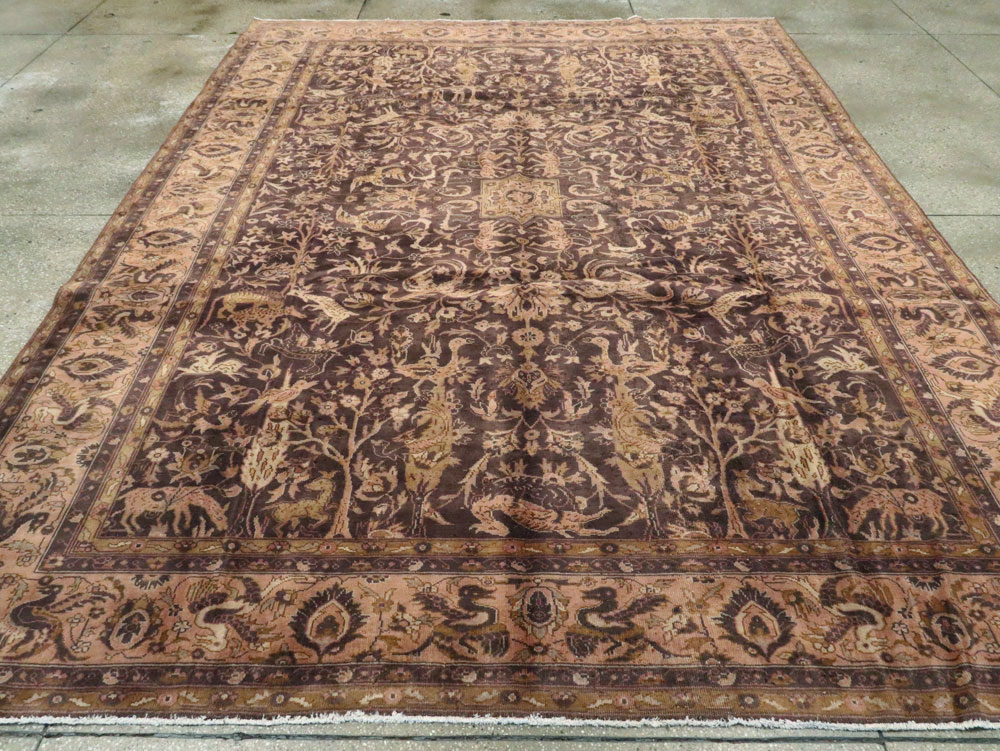 Antique Indian Lahore Carpet, No.8332 - Staging