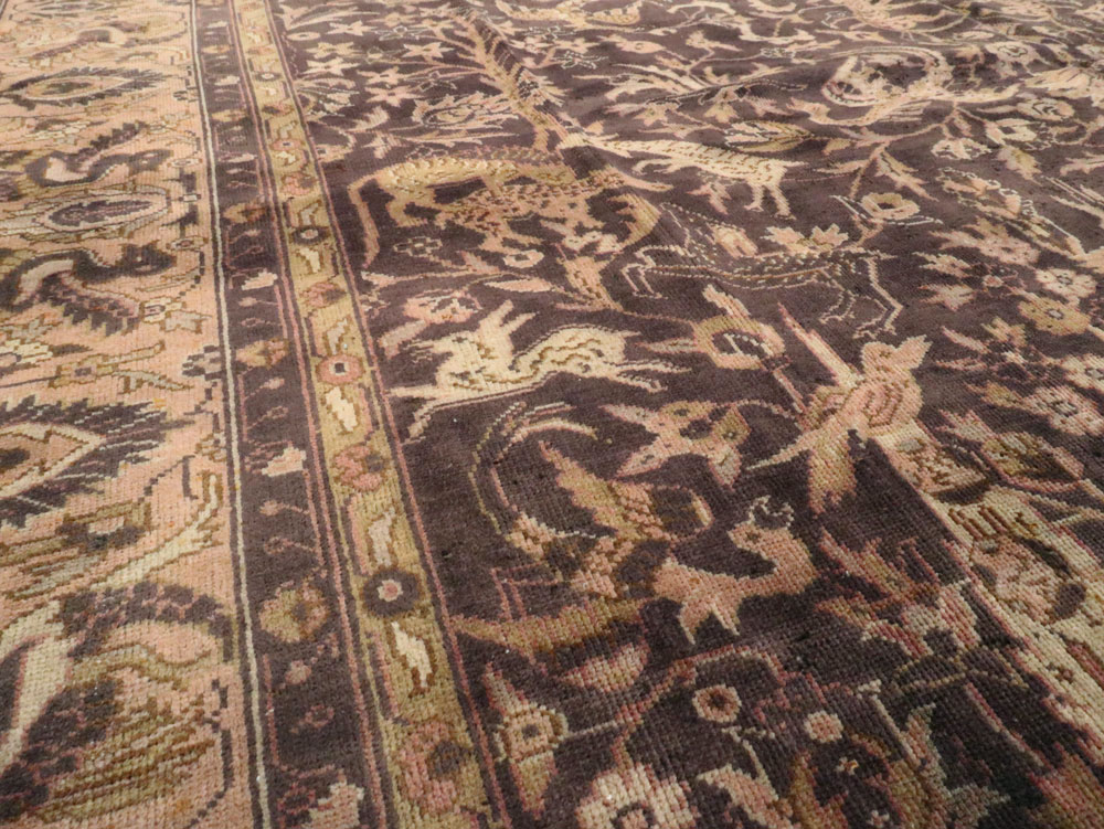 Antique Indian Lahore Carpet, No.8332 - Staging