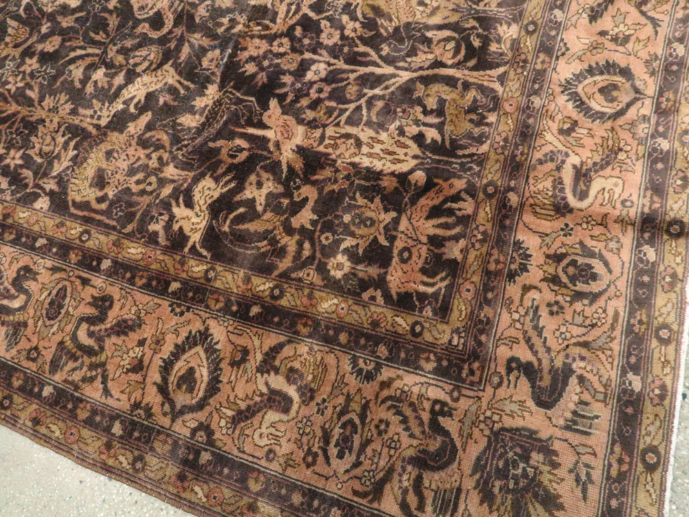 Antique Indian Lahore Carpet, No.8332 - Staging