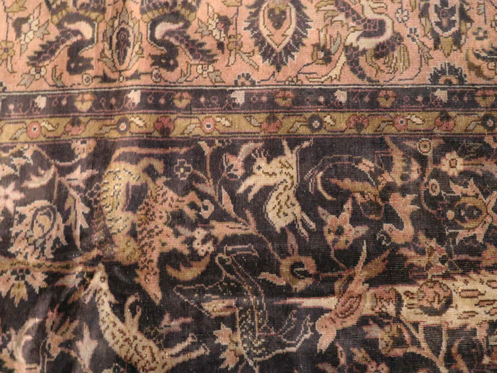 Antique Indian Lahore Carpet, No.8332 - Staging