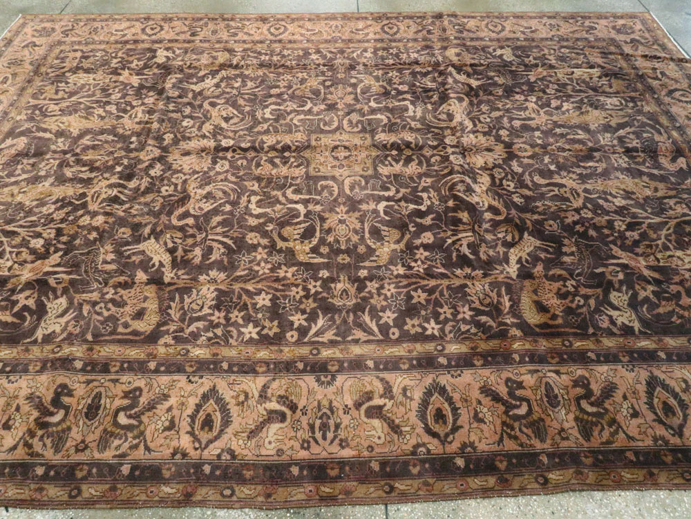 Antique Indian Lahore Carpet, No.8332 - Staging