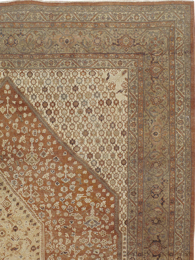 Antique Persian Tabriz Carpet, No.8342 - Staging