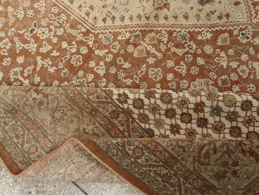Antique Persian Tabriz Carpet, No.8342 - Staging