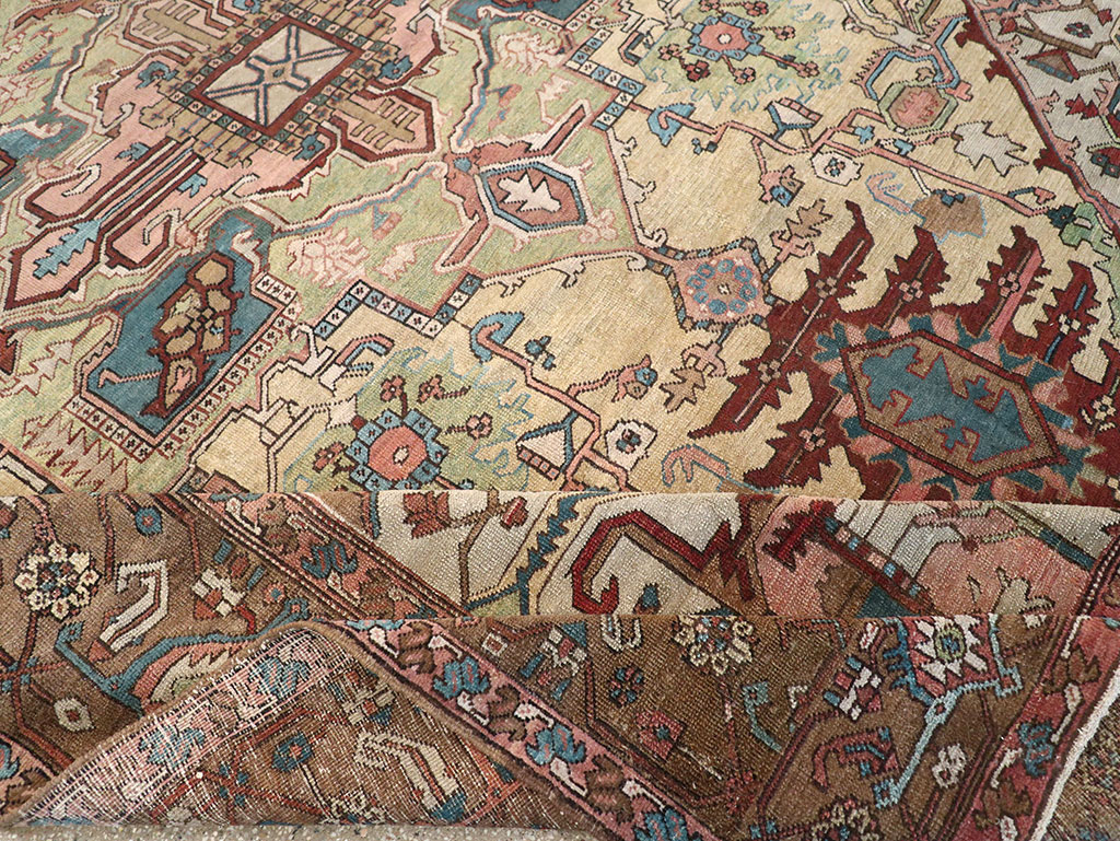 Antique Persian Serapi Carpet, No.8356 - Staging