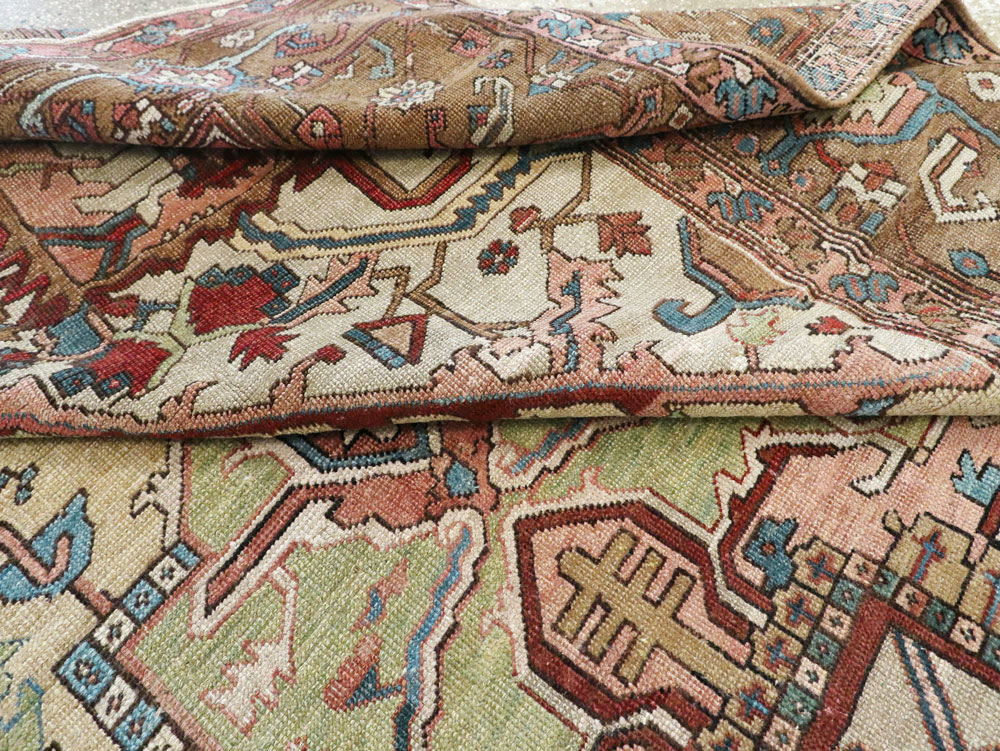 Antique Persian Serapi Carpet, No.8356 - Staging