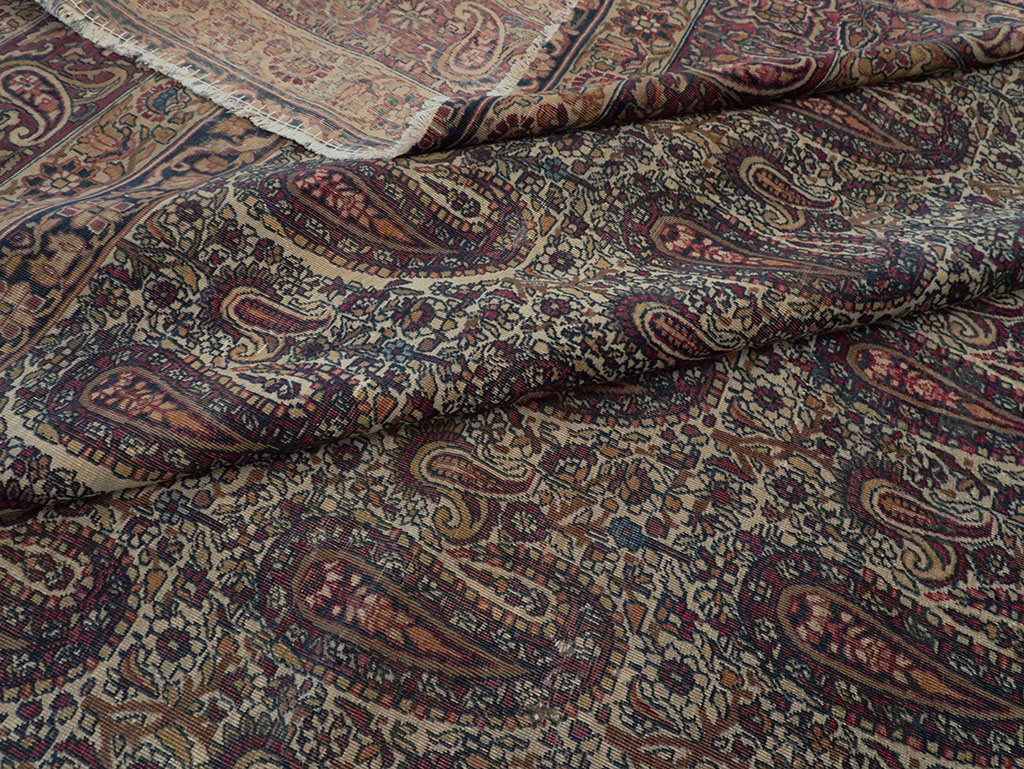 Antique Persian Lavar Kerman Carpet, No.8357 - Staging