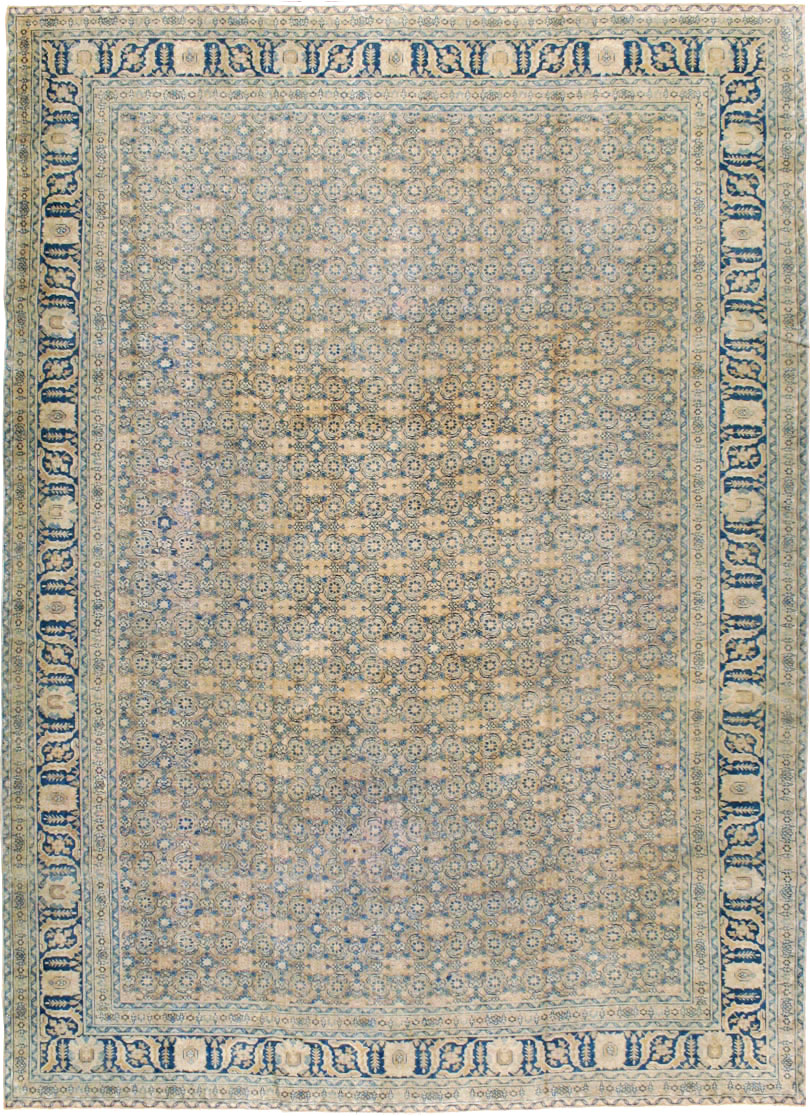 Antique Persian Tabriz Carpet, No.8365 - Staging