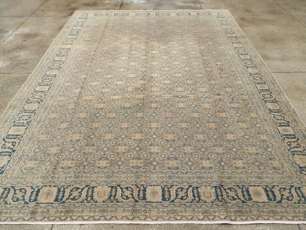 Antique Persian Tabriz Carpet, No.8365 - Staging