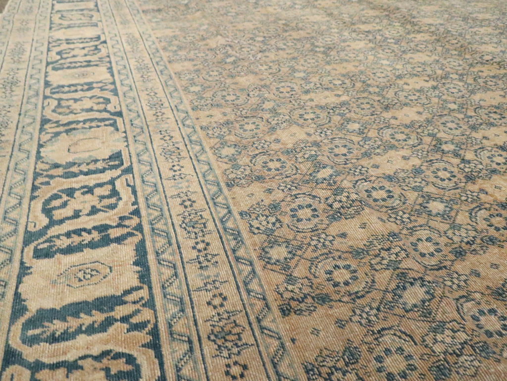 Antique Persian Tabriz Carpet, No.8365 - Staging