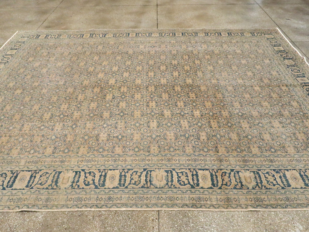 Antique Persian Tabriz Carpet, No.8365 - Staging