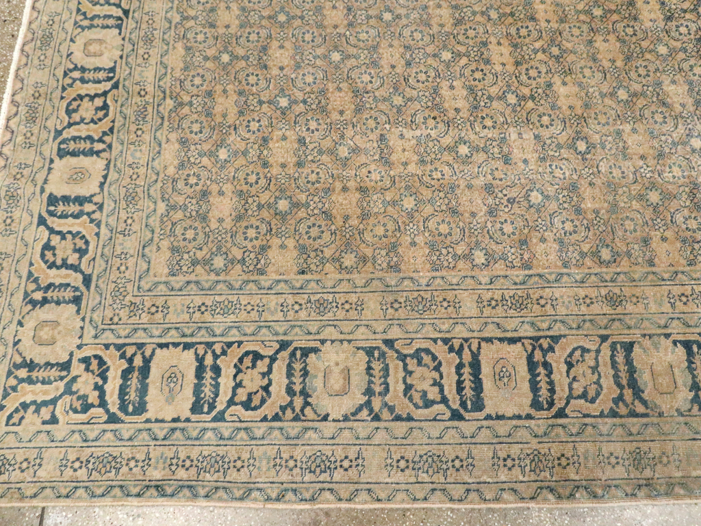 Antique Persian Tabriz Carpet, No.8365 - Staging