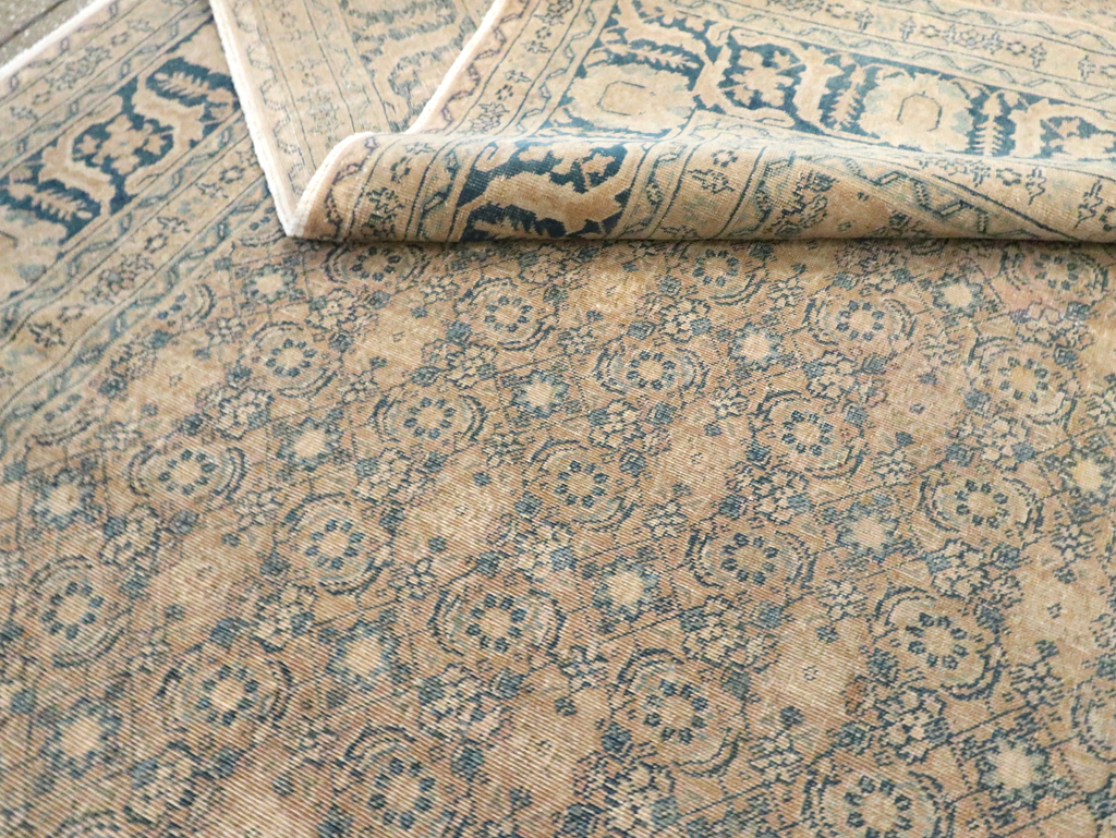 Antique Persian Tabriz Carpet, No.8365 - Staging