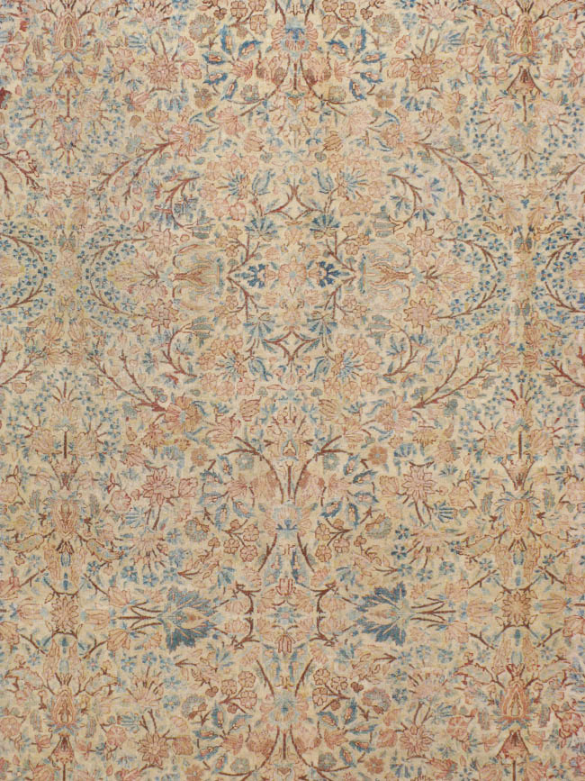 Antique Persian Kerman Carpet, No.8380 - Staging