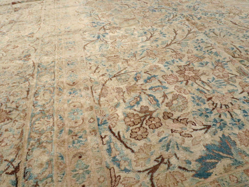 Antique Persian Kerman Carpet, No.8380 - Staging