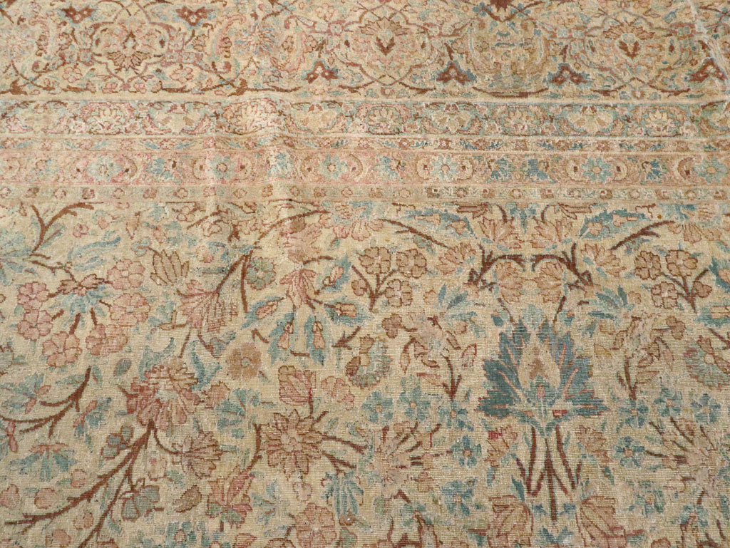 Antique Persian Kerman Carpet, No.8380 - Staging