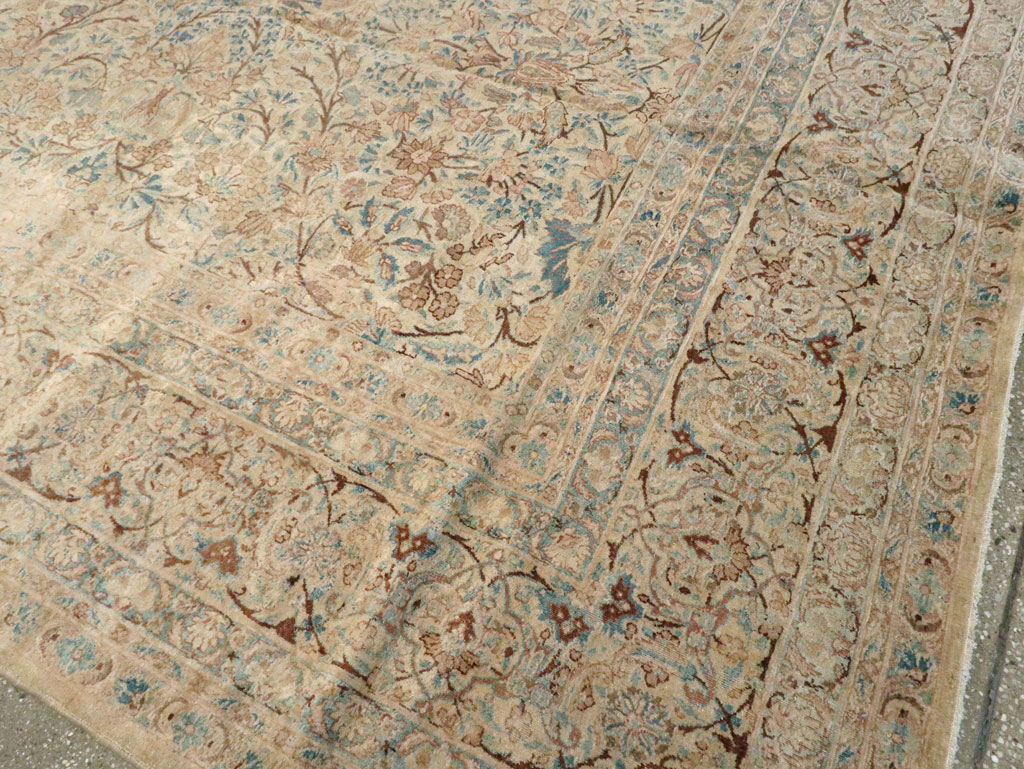 Antique Persian Kerman Carpet, No.8380 - Staging