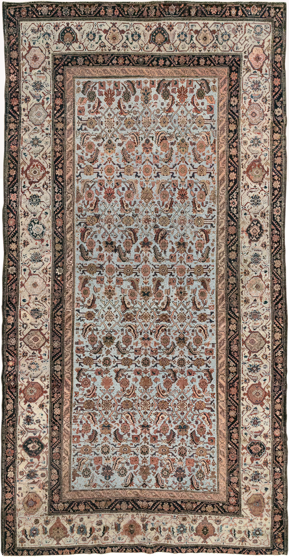 Antique Persian Malayer Gallery Carpet, No.8389 - Staging