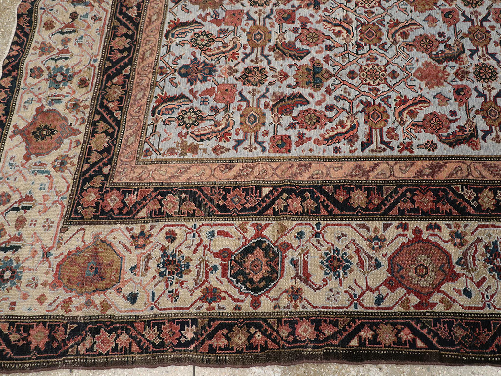 Antique Persian Malayer Gallery Carpet, No.8389 - Staging
