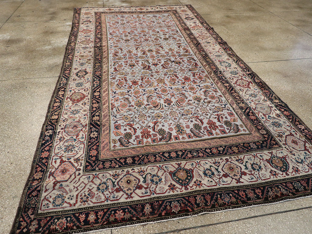 Antique Persian Malayer Gallery Carpet, No.8389 - Staging