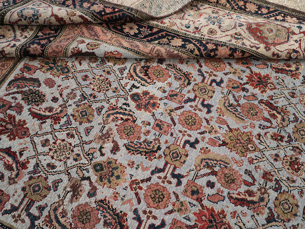 Antique Persian Malayer Gallery Carpet, No.8389 - Staging