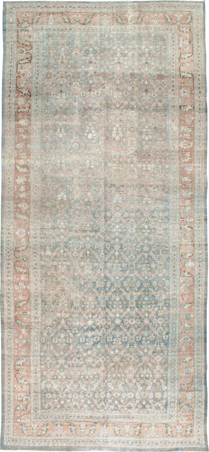 Antique Persian Malayer Gallery Carpet, No.8391 - Staging