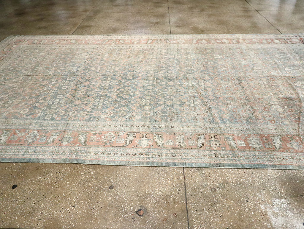 Antique Persian Malayer Gallery Carpet, No.8391 - Staging