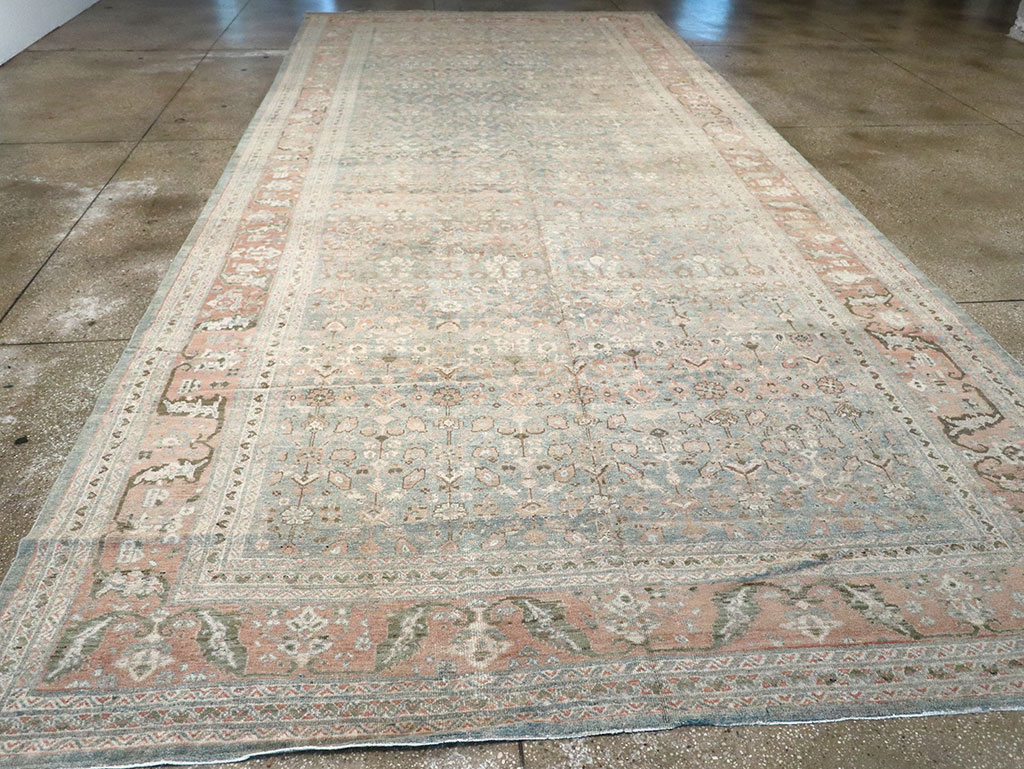 Antique Persian Malayer Gallery Carpet, No.8391 - Staging