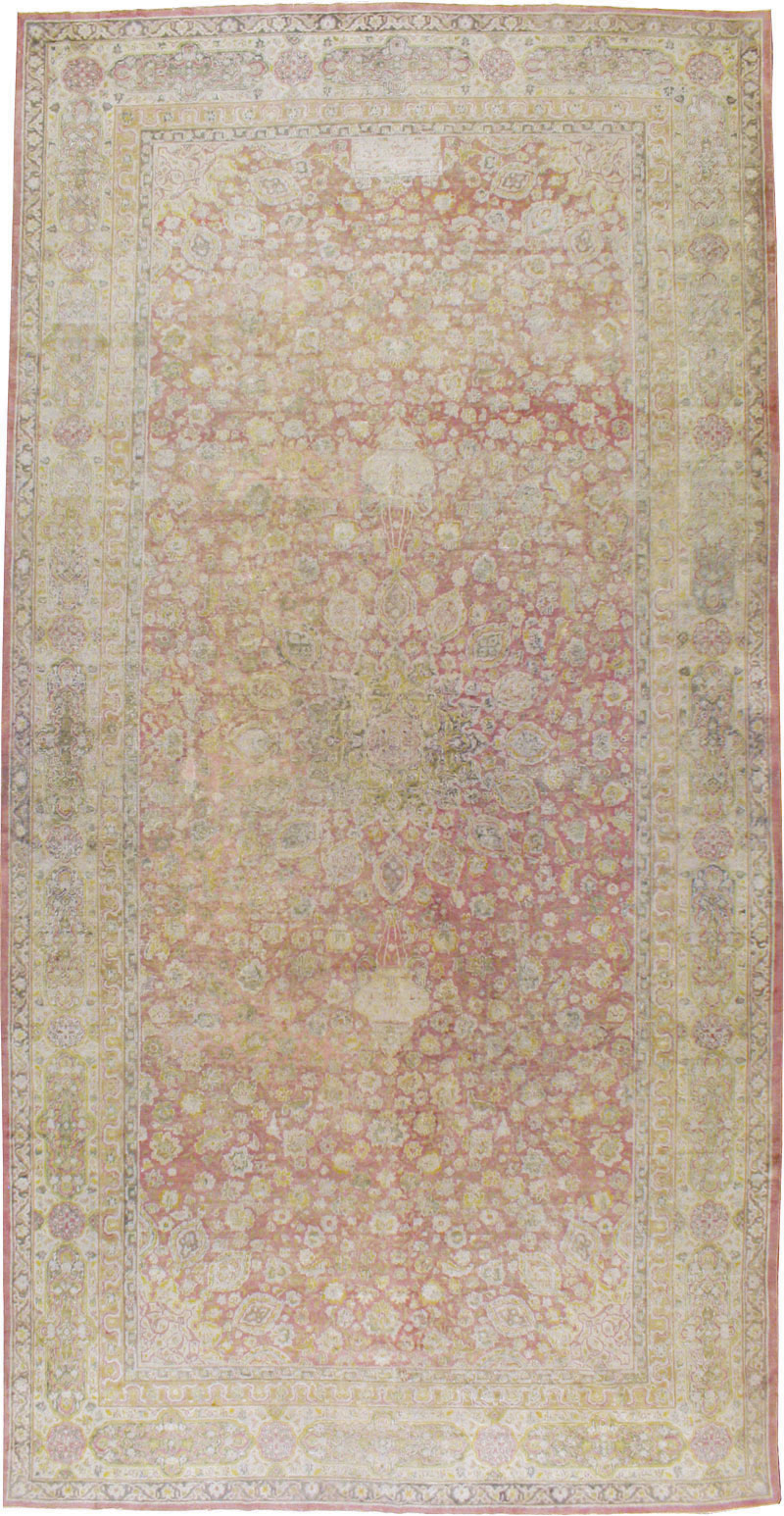 Antique Indian Lahore Carpet, No.8394 - Staging