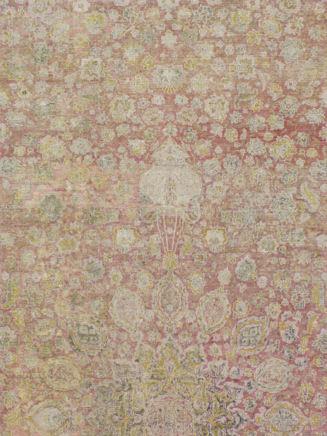 Antique Indian Lahore Carpet, No.8394 - Staging