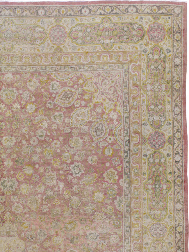 Antique Indian Lahore Carpet, No.8394 - Staging