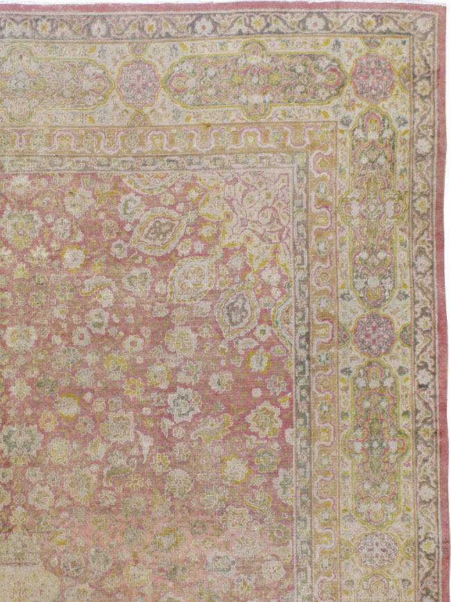Antique Indian Lahore Carpet, No.8394 - Staging