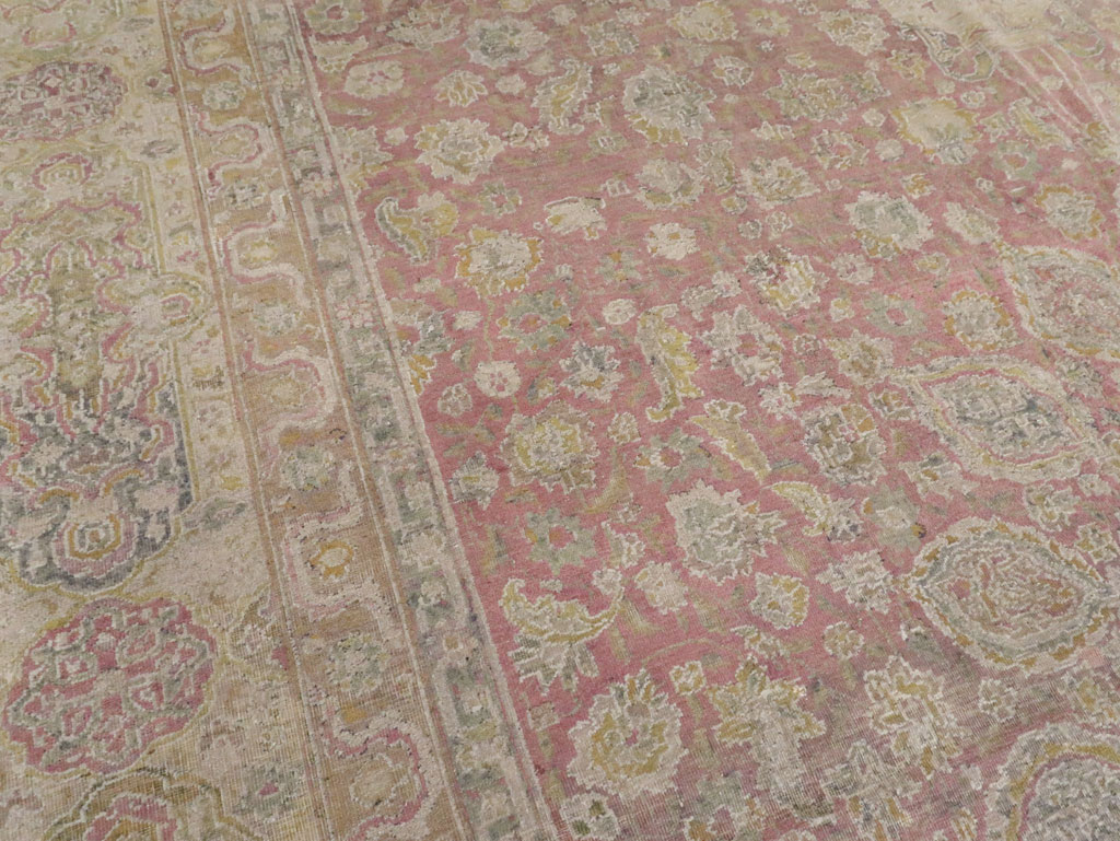Antique Indian Lahore Carpet, No.8394 - Staging