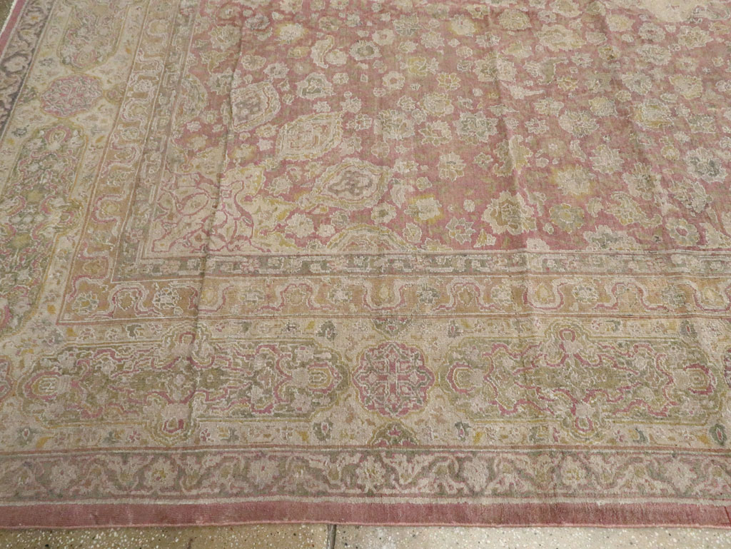 Antique Indian Lahore Carpet, No.8394 - Staging