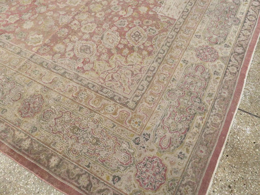 Antique Indian Lahore Carpet, No.8394 - Staging