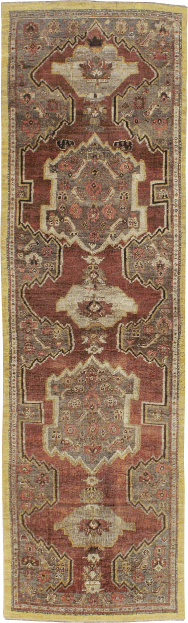 Antique Persian Bidjar Runner, No.8413 - Staging