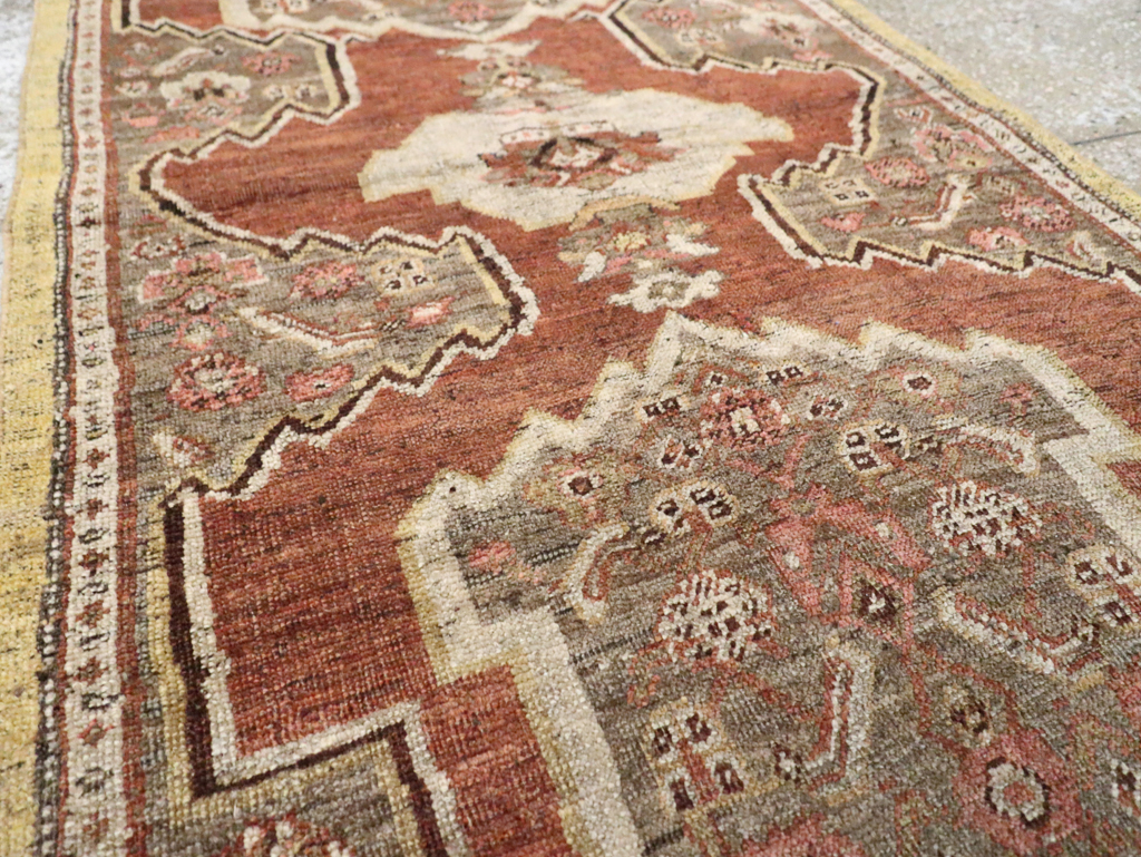 Antique Persian Bidjar Runner, No.8413 - Staging