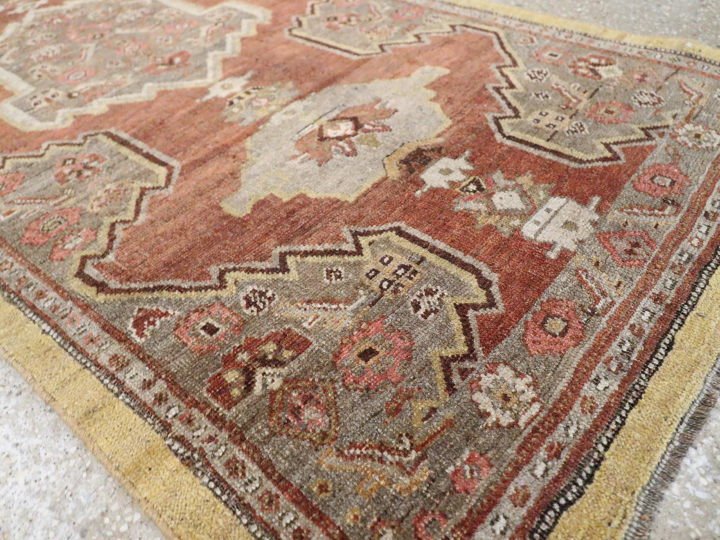 Antique Persian Bidjar Runner, No.8413 - Staging