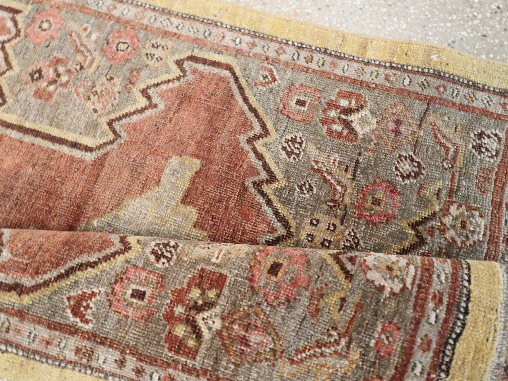 Antique Persian Bidjar Runner, No.8413 - Staging