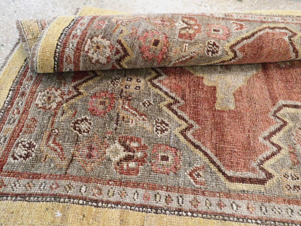 Antique Persian Bidjar Runner, No.8413 - Staging