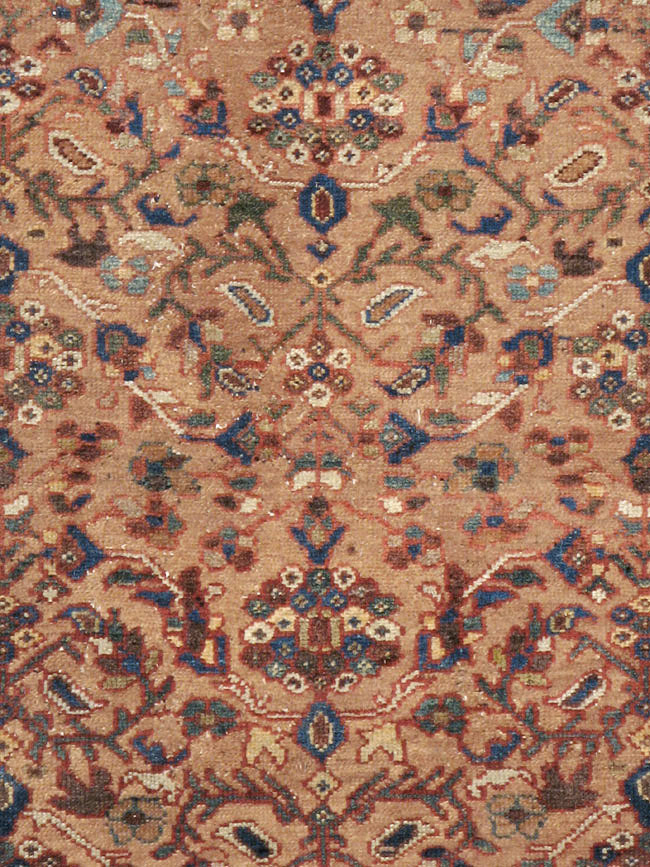 Antique Persian Malayer Wide Gallery Runner, No.8422 - Staging