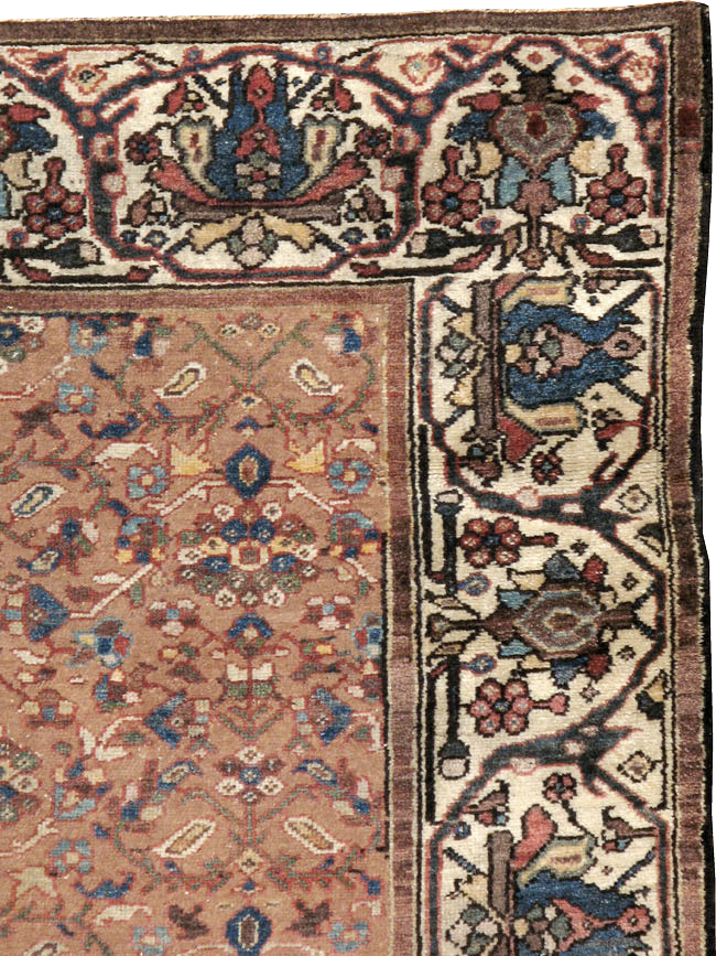 Antique Persian Malayer Wide Gallery Runner, No.8422 - Staging